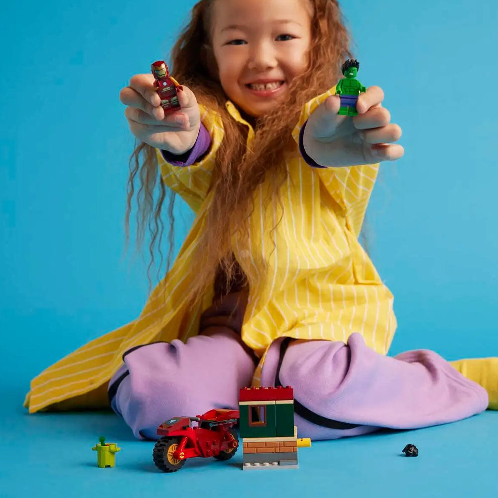 LEGO Marvel Iron Man With Bike And The Hulk - 76287