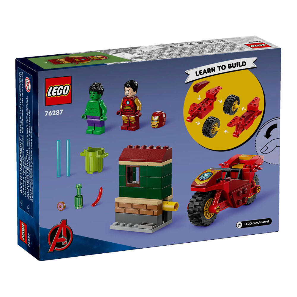 LEGO Marvel Iron Man With Bike And The Hulk - 76287