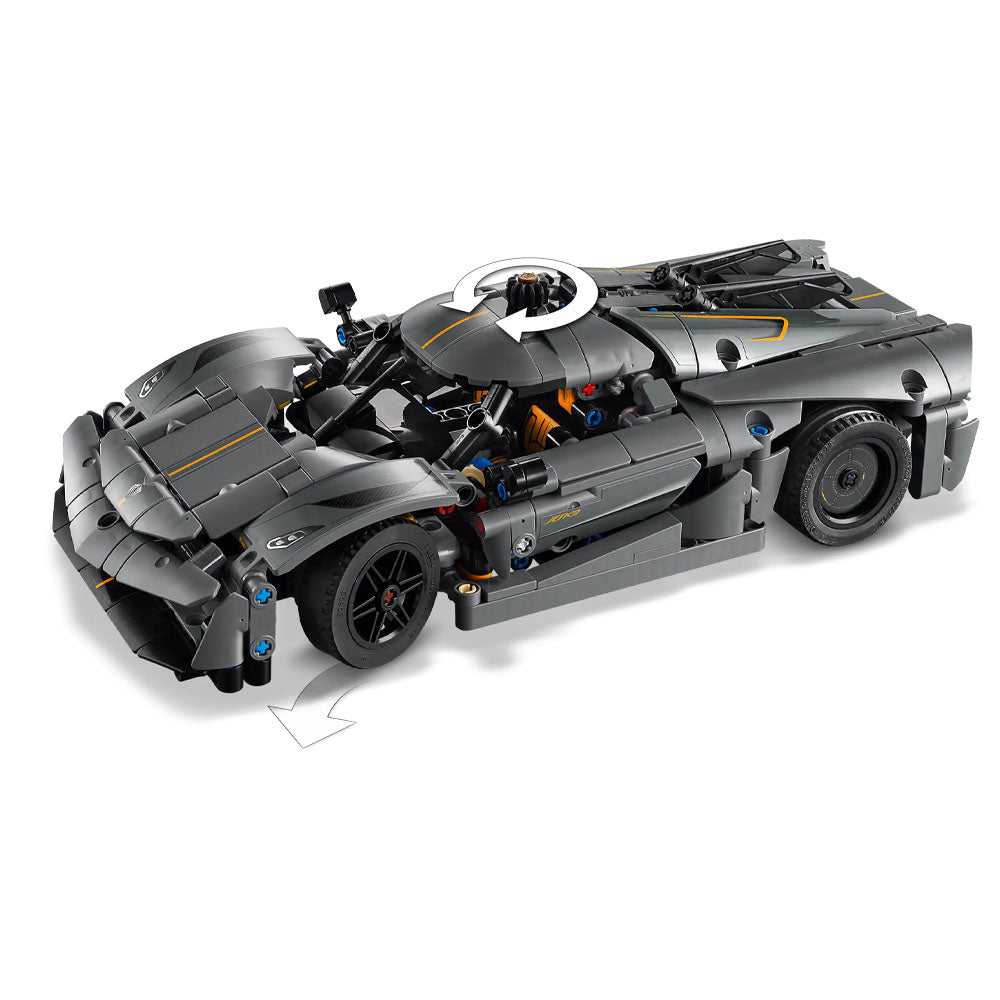 LEGO Technic Koennigsegg Jesko Absolut Gray Hypercar - 42173