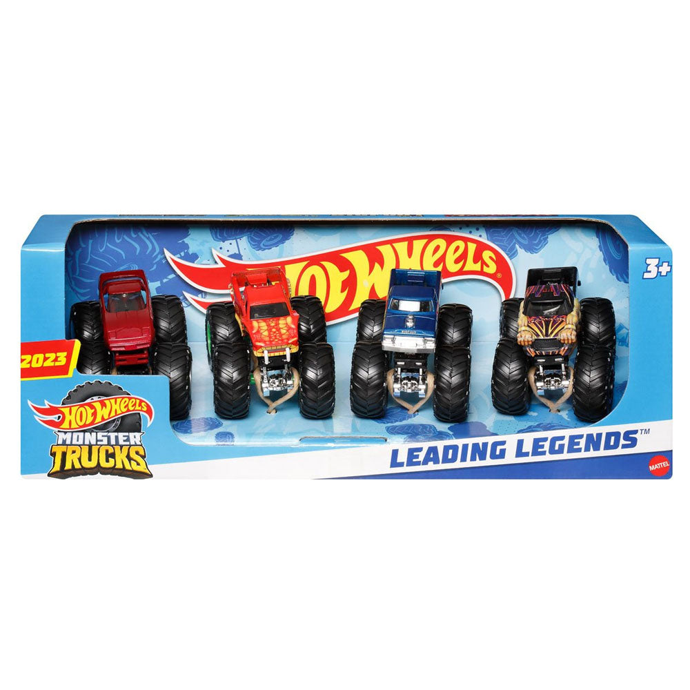 Hot Wheels Monster Trucks - Leading Legends 4 Pack