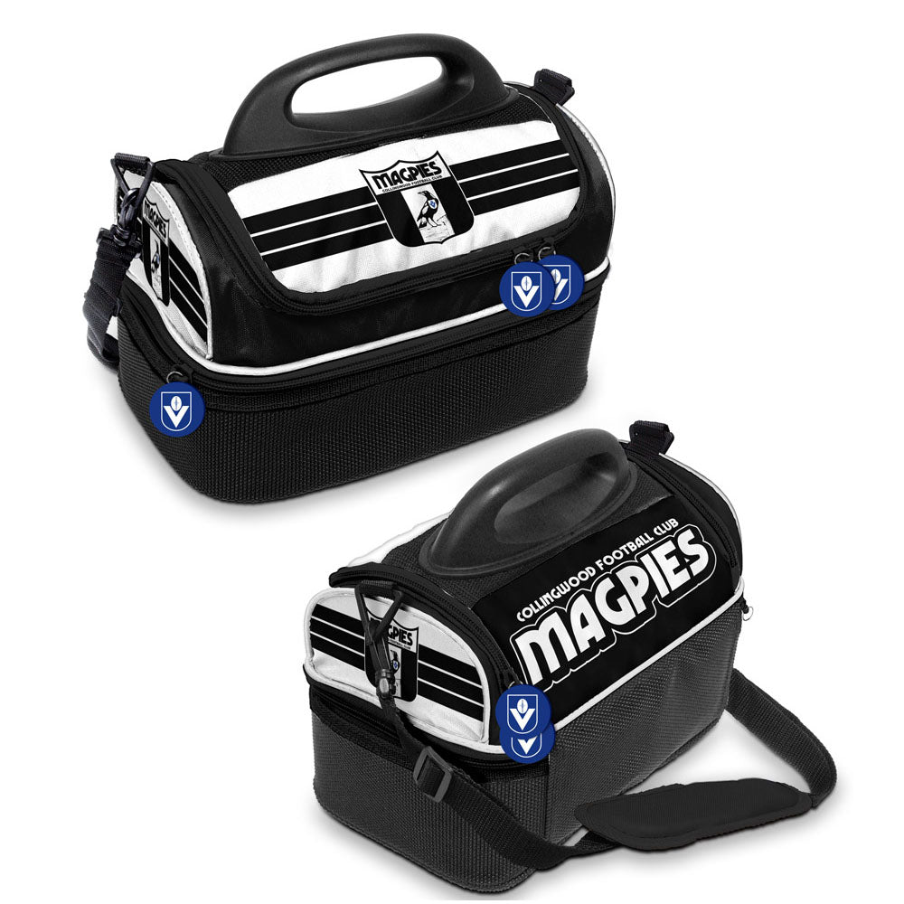 AFL Retro Dome Cooler Bag - Collingwood Magpies