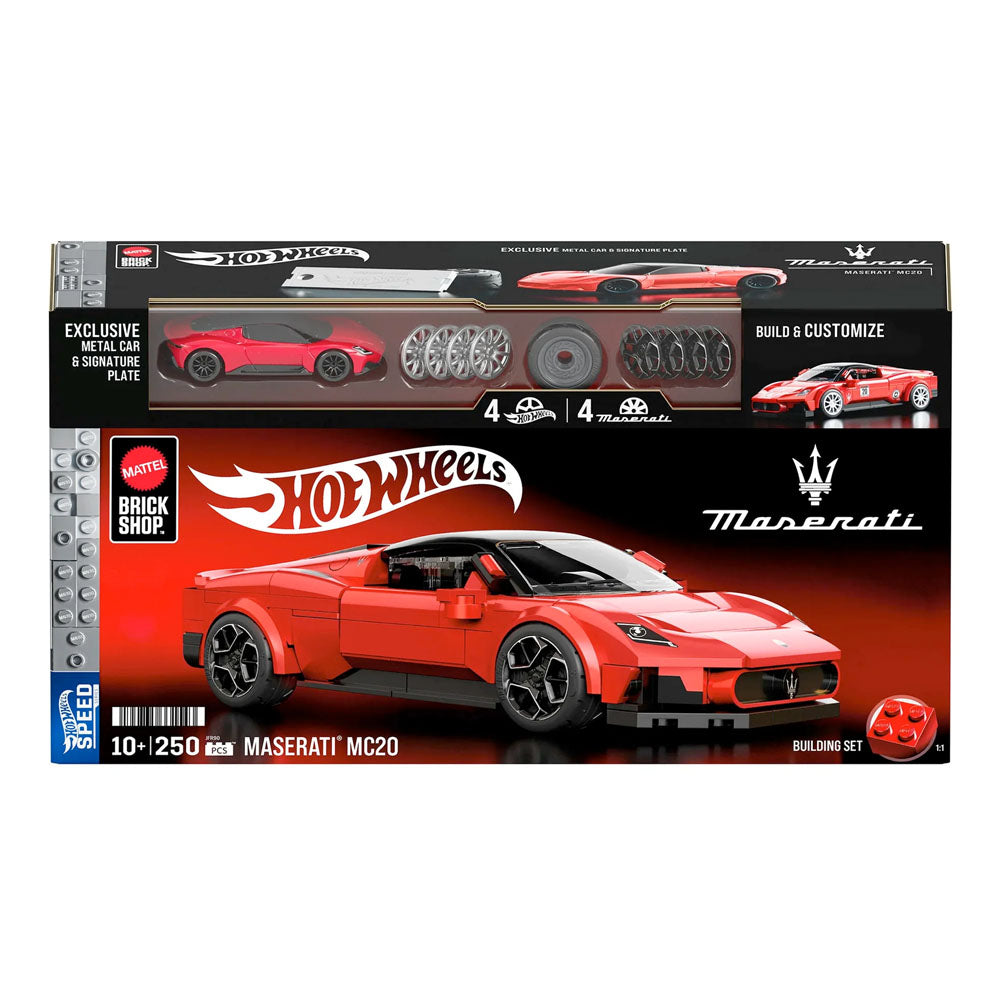 Mattel Brick Shop Hot Wheels Speed Maserati MC20