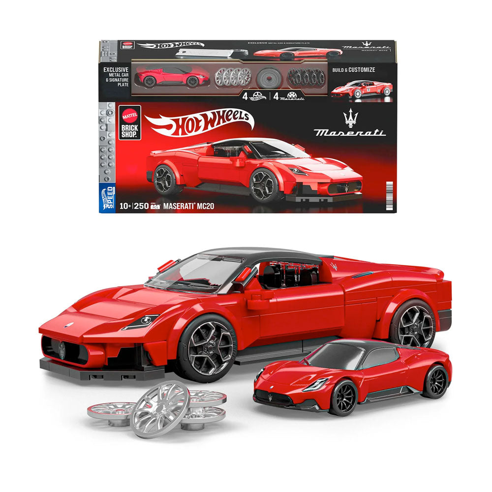 Mattel Brick Shop Hot Wheels Speed Maserati MC20