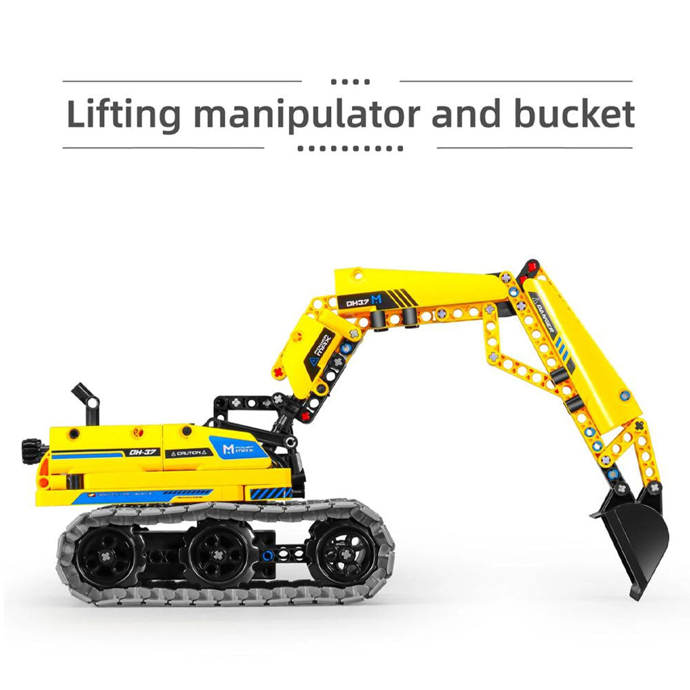 Mechanical Master 8037 RC Excavator & Robot 3in1 Stem Building Block Kit