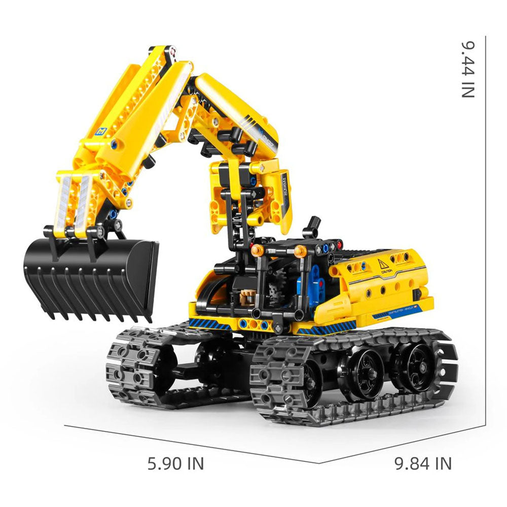 Mechanical Master 8037 RC Excavator & Robot 3in1 Stem Building Block Kit