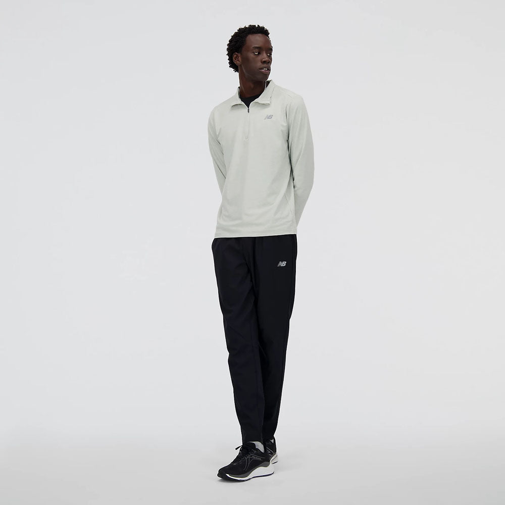 New Balance Mens Space Dye Quarter Zip Pullover