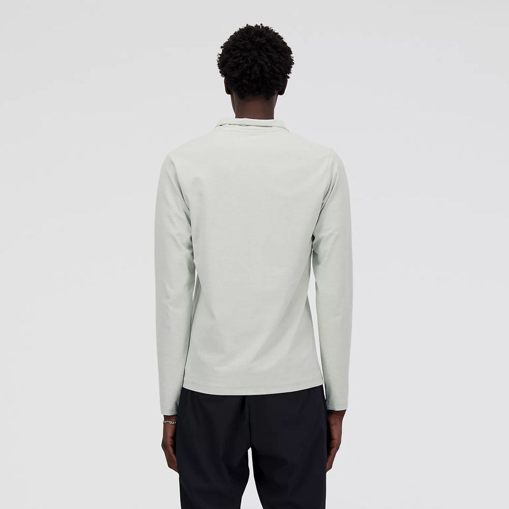 New Balance Mens Space Dye Quarter Zip Pullover