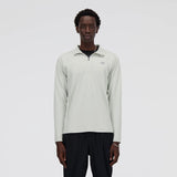 New Balance Mens Space Dye Quarter Zip Pullover