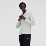 New Balance Mens Space Dye Quarter Zip Pullover