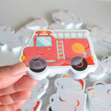 Buddy & Barney Colour Changing Bath Stickers - Mucky Trucks