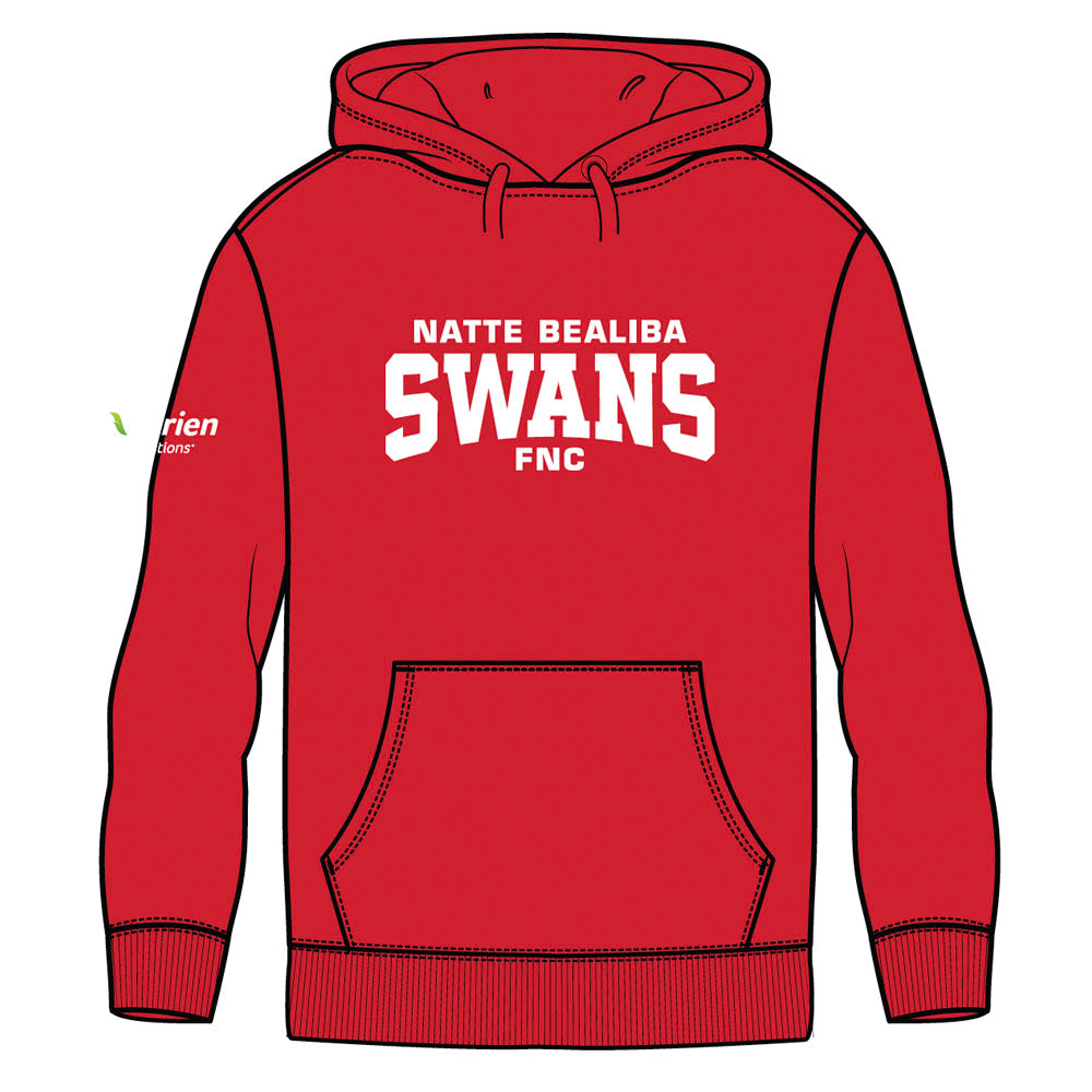 Unisex Hoodie Natte Bealiba FC - Red