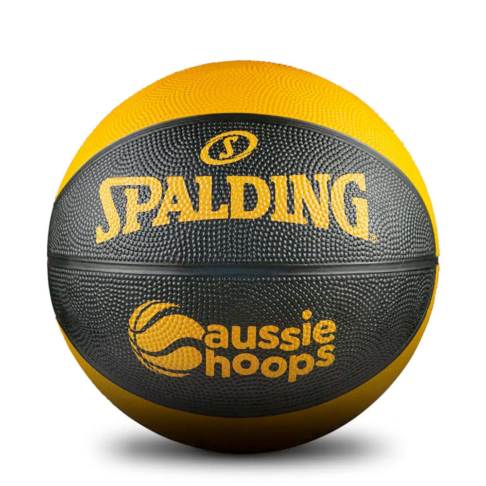 Spalding Aussie Hoops Outdoor Basketball Black/Orange