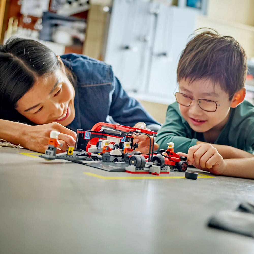 LEGO City F1 Pit Stop & Pit Crew with Ferrari Car - 60443