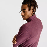 New Balance Mens Space Dye Quarter Zip Pullover