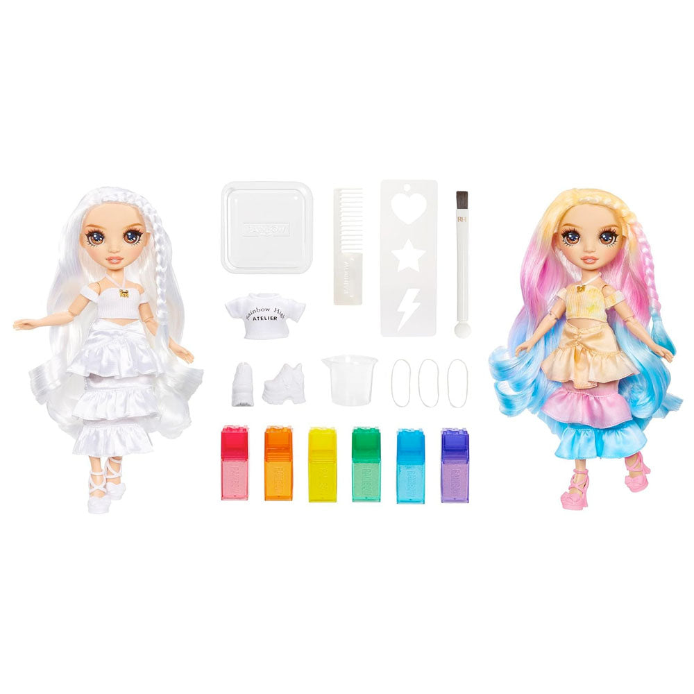 Rainbow High Watercolor & Create Doll With Brown Eyes