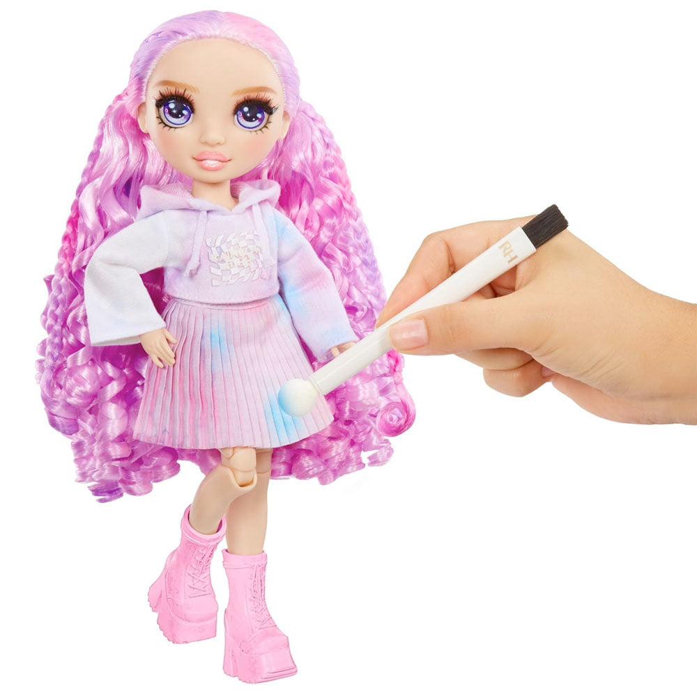 Rainbow High Watercolor & Create Doll With Purple Eyes