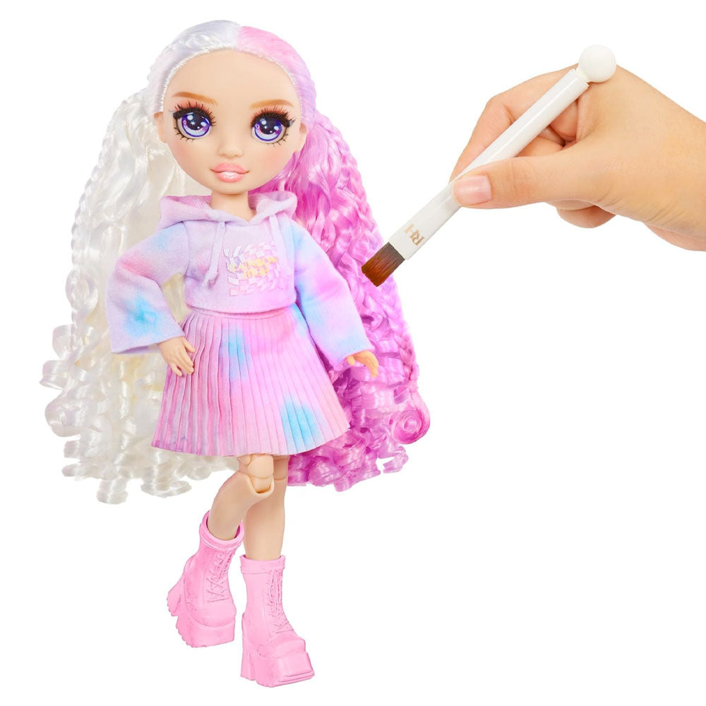 Rainbow High Watercolor & Create Doll With Purple Eyes