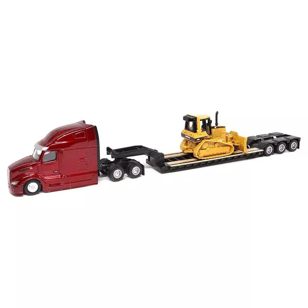 Diecast Masters 1:87 Scale Peterbuilt 579 Truck & Lowboy With DM5 Dozer
