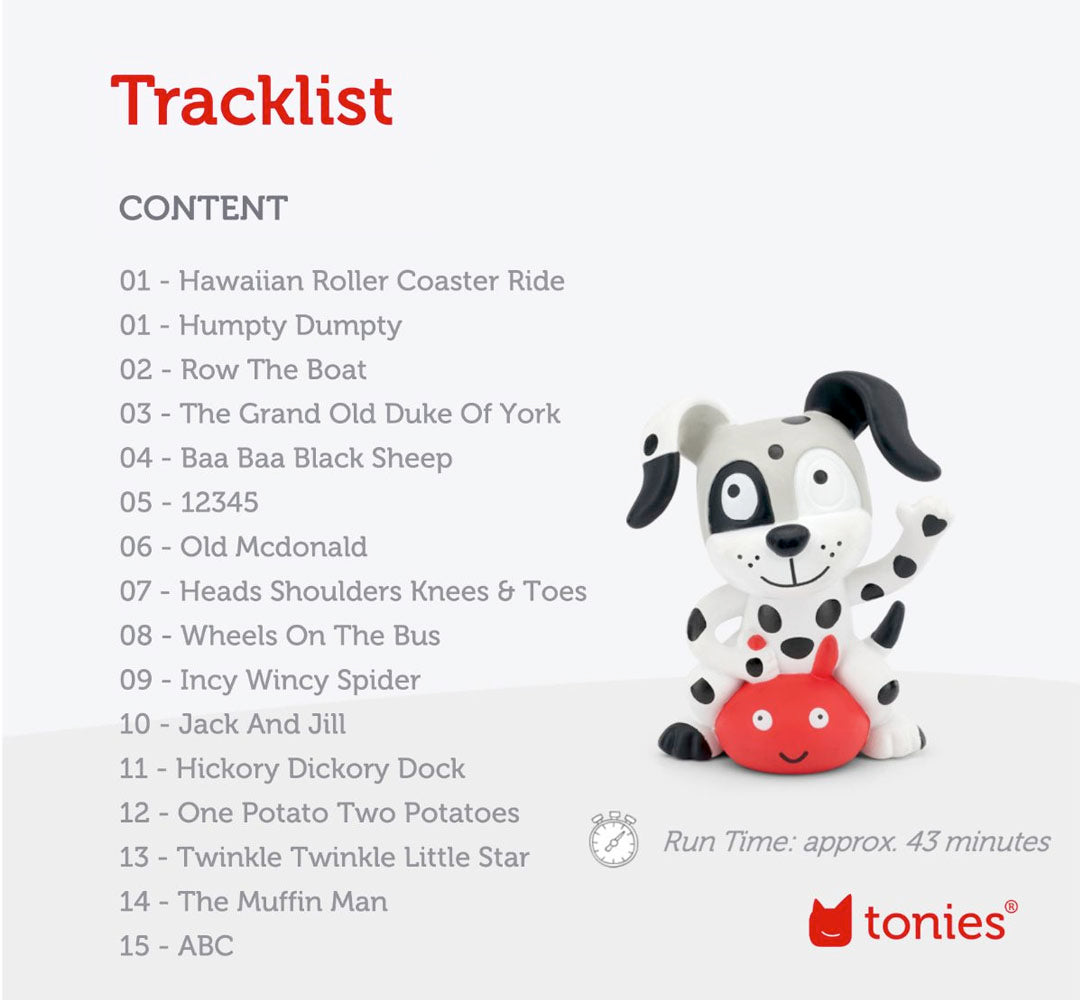 Tonies - Audio Character - Favourite Children's Songs - Playtime & Action Songs 2