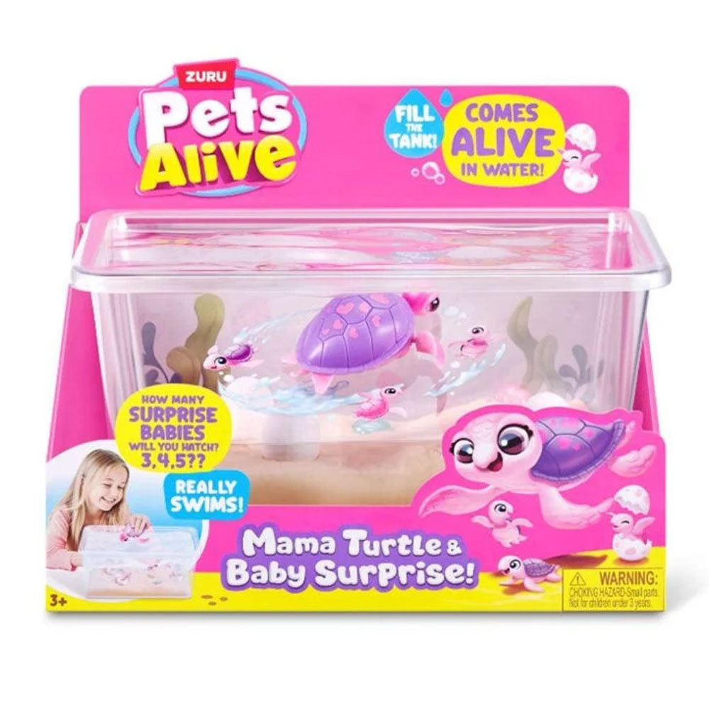 Zuru Pets Alive Mama Turtle & Baby Surprise