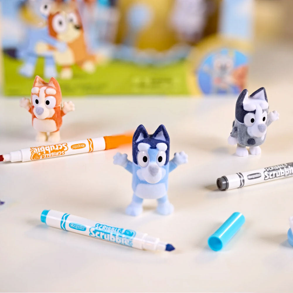 Crayola Bluey Scribble Scrubble 3 Character Set