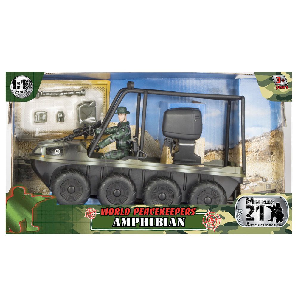 World Peacekeepers Amphibian Vehicle With Figure