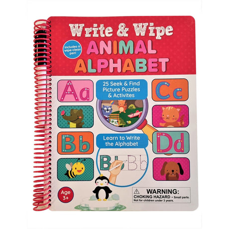 Write & Wipe Animal Alphabet Seek & Find