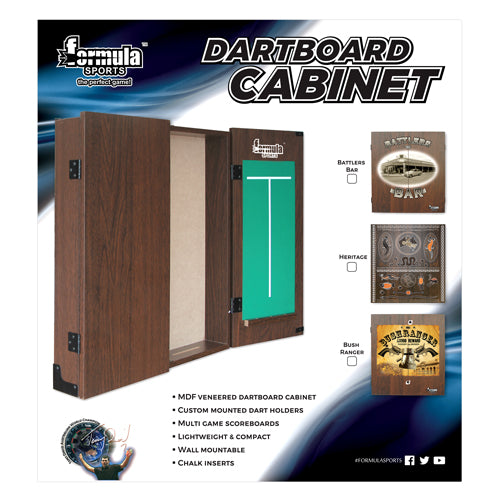 FORMULA SPORTS BATTLER BAR DARTBOARD CABINET