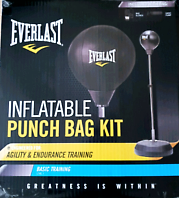 EVERLAST INFLATABLE PUNCH BAG KIT ON STAND
