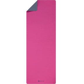 GAIAM TWO COLOUR 4.5MM YOGA MAT MAGENTA/GREY