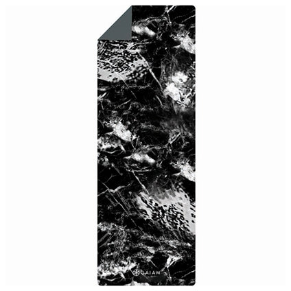 GAIAM PREMIUM SUPPORT DARK MARBLE 6MM YOGA MAT