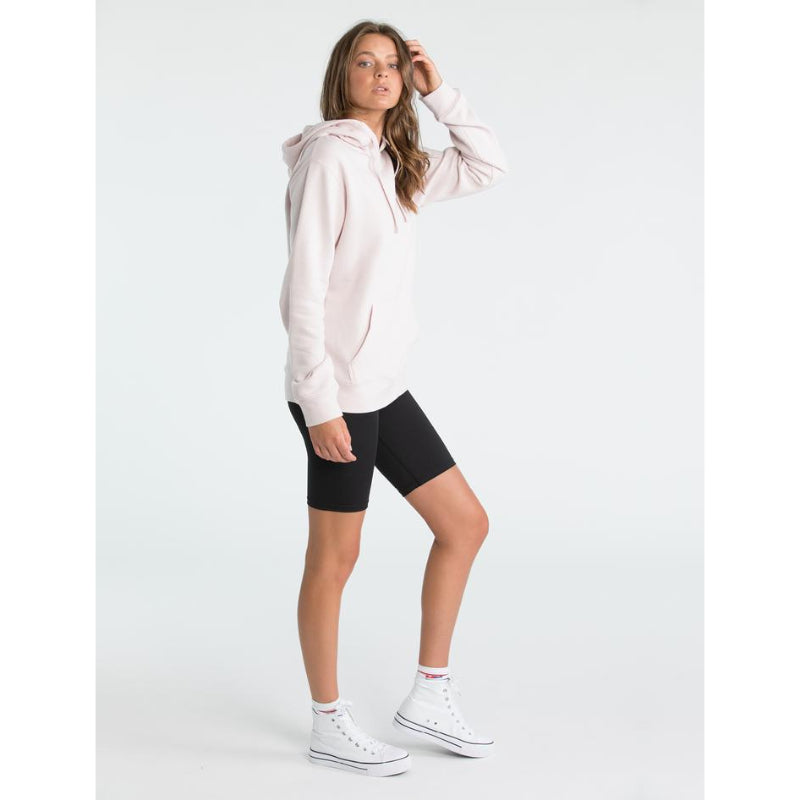 RUSSELL ATHLETIC WOMENS STACKED HOODIE DUST ROSE