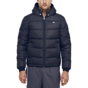 CHAMPION MENS PUFFER JACKET BLACK
