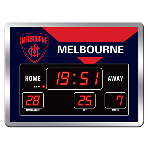 AFL SCOREBOARD CLOCK MELBOURNE DEMONS
