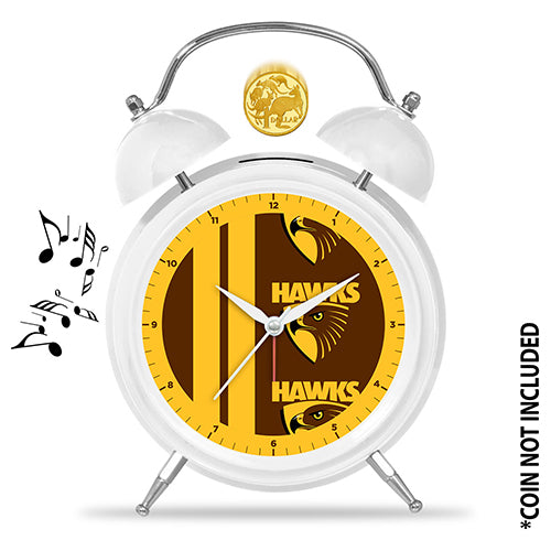 AFL MONEY BANK ALARM CLOCK HAWTHORN HAWKS