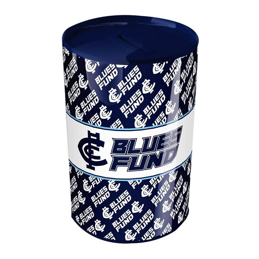 AFL Tin Money Box Carlton Blues