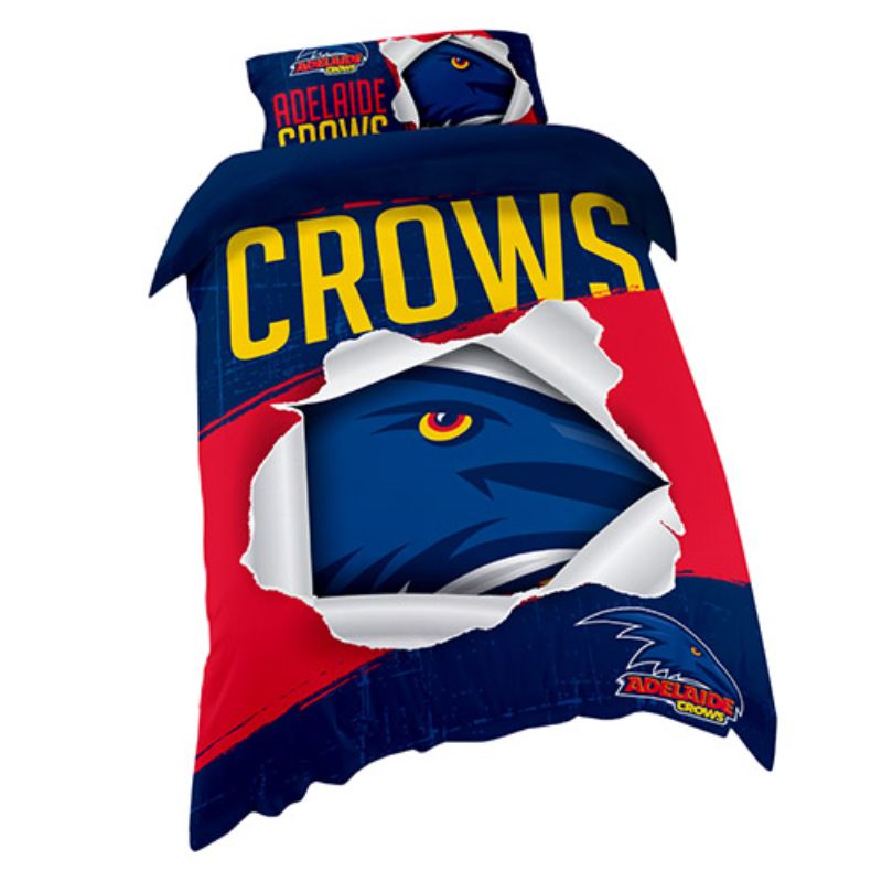 AFL QUILT COVER SINGLE ADELAIDE CROWS
