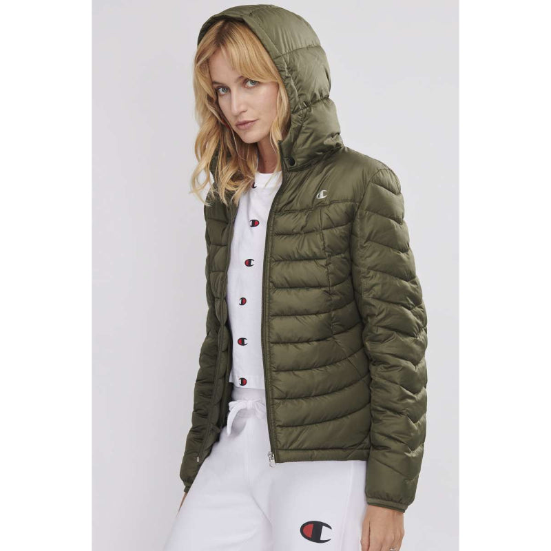 CHAMPION WOMENS PUFFER JACKET KHAKI