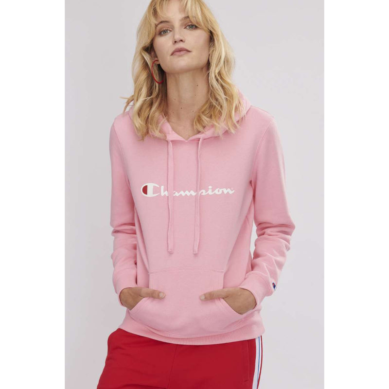CHAMPION WOMENS SCRIPT HOODIE COOL MUM