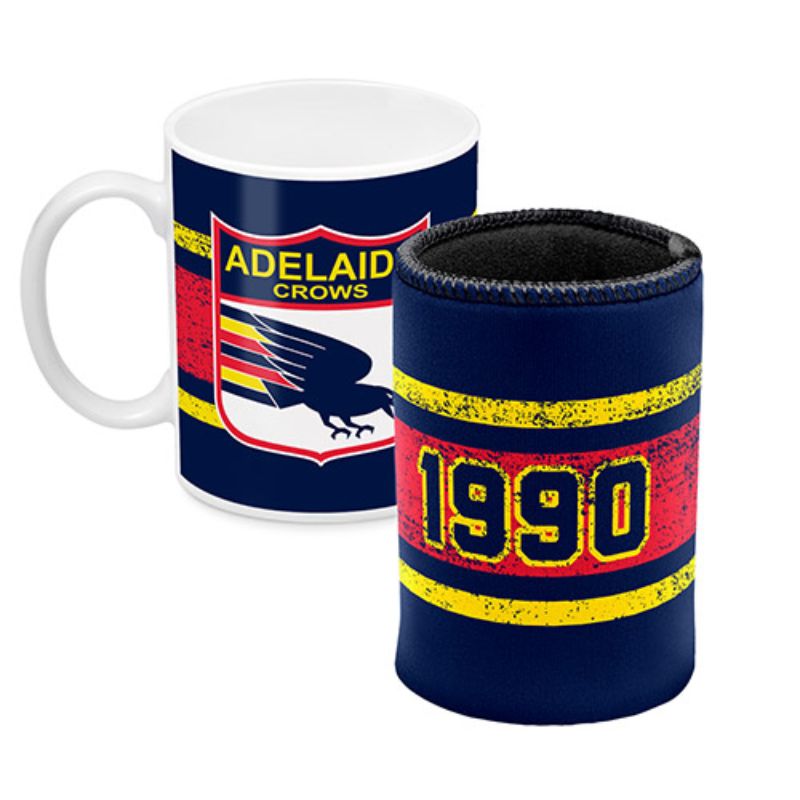 AFL MUG AND CAN COOLER ADELAIDE CROWS