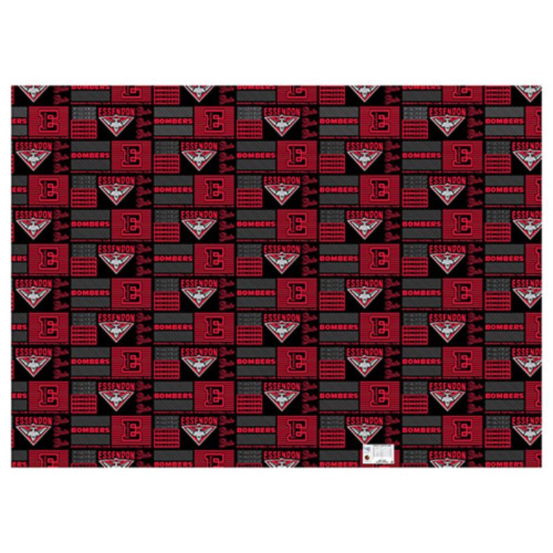 AFL WRAPPING PAPER ESSENDON BOMBERS
