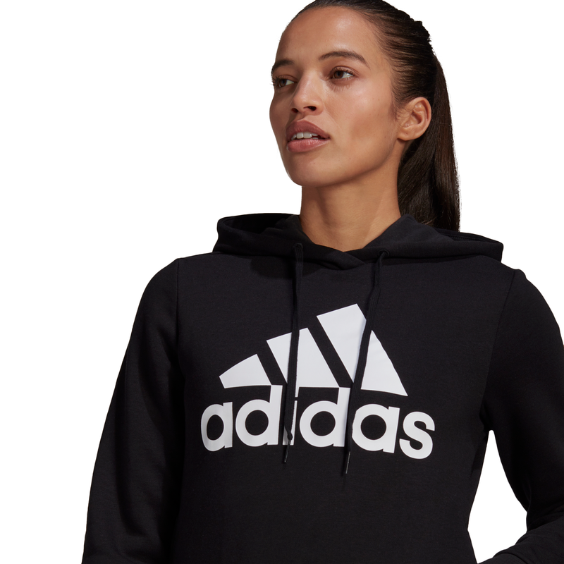 Adidas Womens Loungewear Essentials Logo Fleece Hoodie