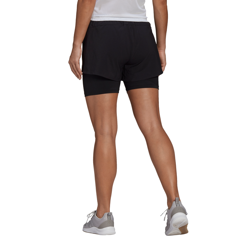 Adidas Womens Primeblue Designed to Move 2 in 1 Shorts
