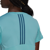 Adidas Womens Aeroready Design To Move 3 Stripes Tee