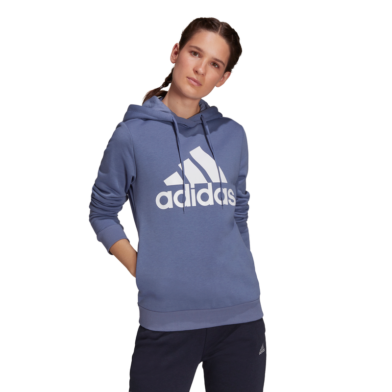 Adidas Womens Loungewear Essentials Logo Fleece Hoodie