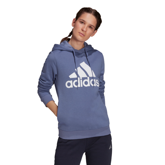 Adidas Womens Loungewear Essentials Logo Fleece Hoodie