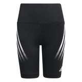 Adidas Girls Believe This 3-Stripes High-Rise Stretch Short Training Tights