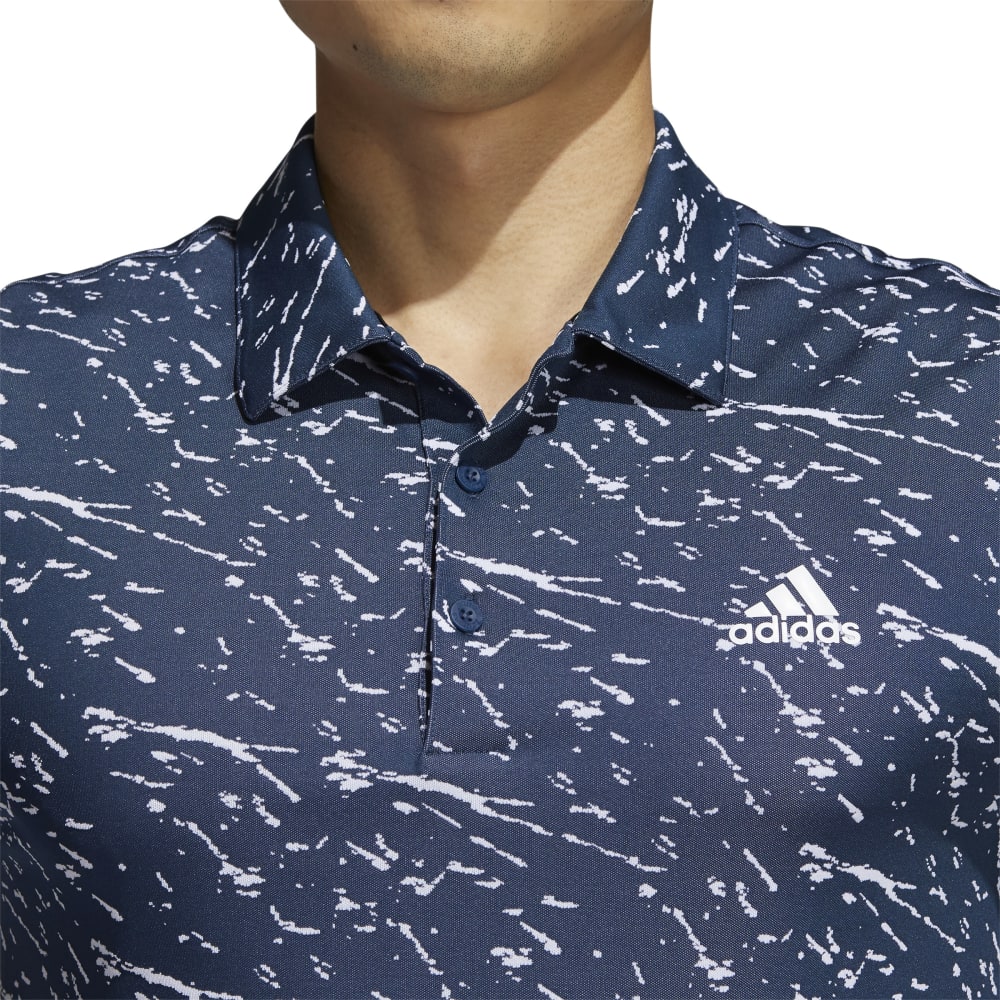 Adidas Mens Golf Primeblue Print Polo