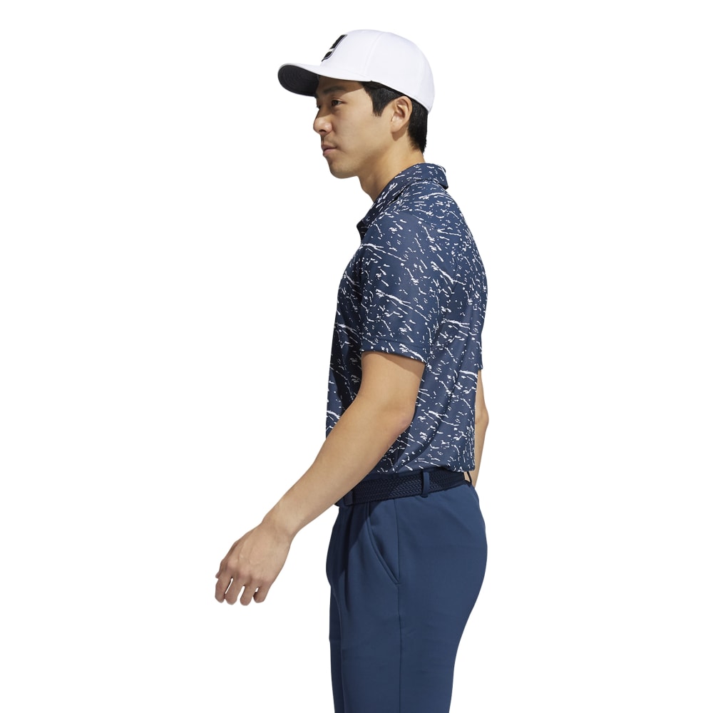 Adidas Mens Golf Primeblue Print Polo