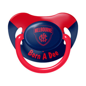 AFL BABY DUMMY MELBOURNE DEMONS